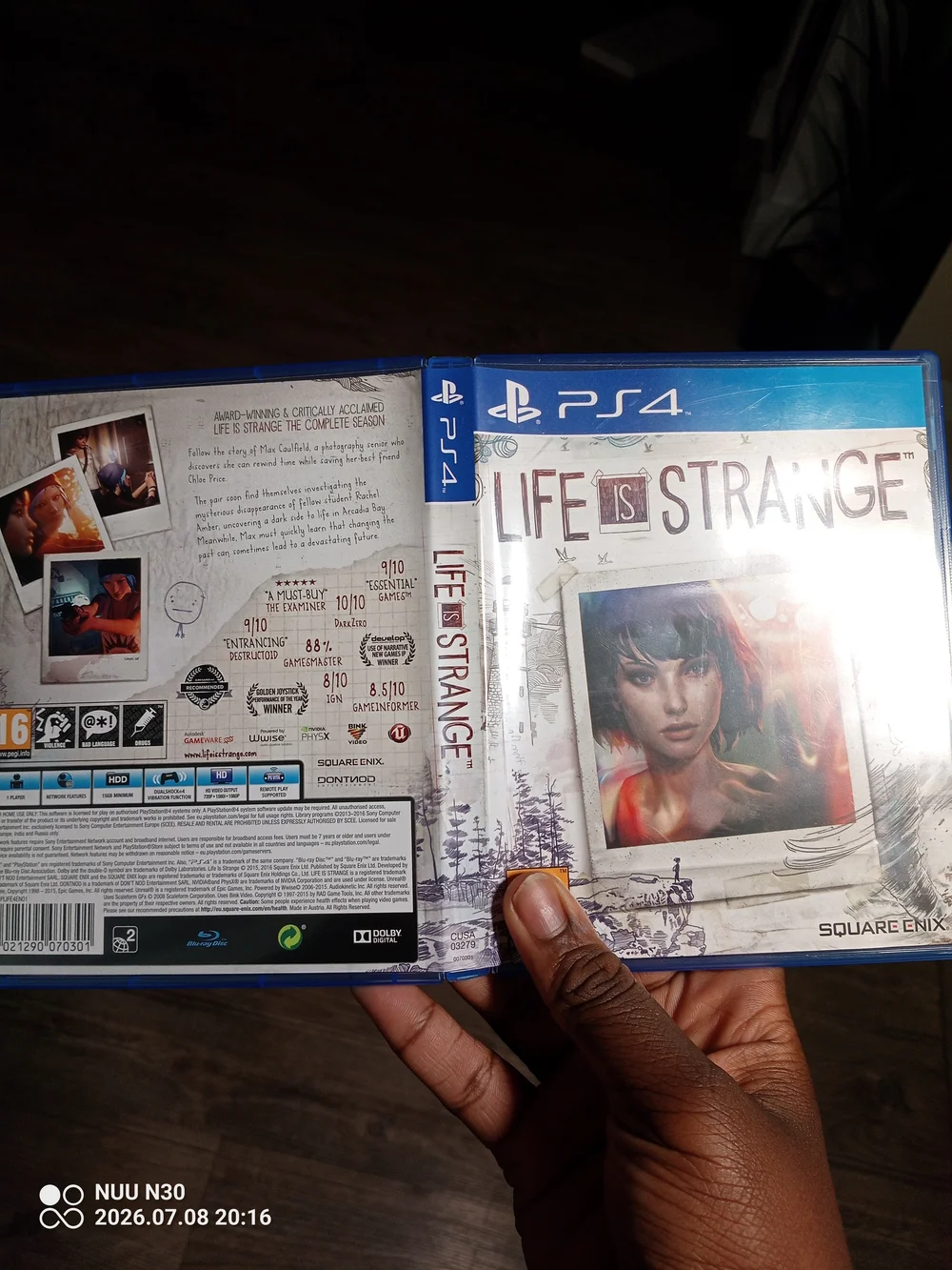 Life Is Strange (PS4) Video Game - White/Blue Cover by